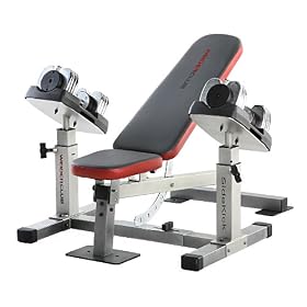 Weider Club SideKick Bench and Dumbbells
