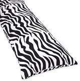 Zebra Animal Print Full Length Double Zippered Body Pillow Cover