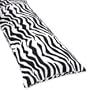 Zebra Animal Print Full Length Double Zippered Body Pillow Cover