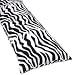 Zebra Animal Print Full Length Double Zippered Body Pillow Cover