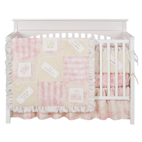 Cotton Tale Designs Heaven Sent Girl 4 Pc Set - White/Pink/Brown