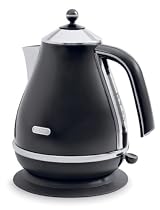 De'Longhi Icona KBO3001.OB Jug Kettle, 3kW  (Onyx Black)