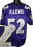 Ray Lewis Autographed/Hand Signed Baltimore Ravens Purple Authentic Style Jersey SBXXXV MVP- JSA Hol