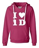 Wildberry Ladies I Love One Direction I Love 1D I Heart 1D Deluxe Soft Fashion Hooded Sweatshirt Hoodie