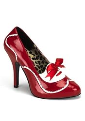 Women's 4 1/2 Inch Heel 2 Tone Pump With Concealed Platform