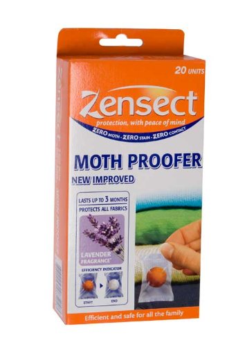A pack of 20 Zensect Bouchard Moth Proofer Balls with Lavender Fragrance