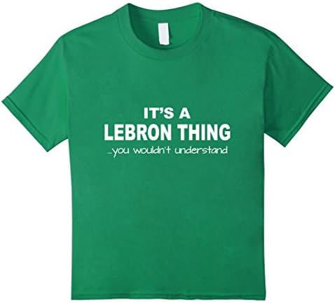 Kids It's A Lebron Thing Tshirt - Basketball Tee 12 Kelly Green