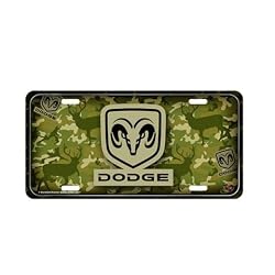 Dodge Camo Metal Auto Tag
