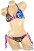 Sexy Trendy Cute Summer Playboy Bunny Brand Tattoo Print String Halter Top Bikini Swimsuit Bathing Suit Swimwear