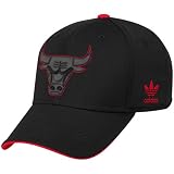 NBA Men's Chicago Bulls Black Structured Flex - Ty13Z