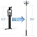 Selfie Stick Razy - Monopod Self-portrait Pole with Camera Holder and Remote Shutter Designed for Apple iPhone 6 plus 5 5s 5c 4 4s, Samsung Galaxy S3 S4 S5 S6 Edge, HTC One, Google Nexus, LG and Sony