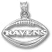 Baltimore Ravens NFL New Football Pendant (Silver)