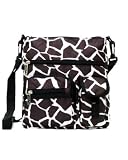 Animal Print Nylon Crossbody Handbag Bag - Choose Giraffe or Zebra Print