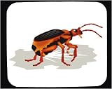Decorated Mouse Pad with insect, beetle, bombardier, bug
