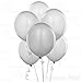 AFTERLOON® Biodegradable Balloons 24 pcs Silver 12 Inch, Metallic Thickened Extra Strong Latex Helium Float, Multicolor Colorful Bulk Color ballon baloon Globos Para Decoration De Fiestas Kids