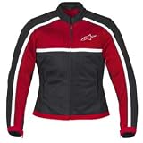 Alpinestars Womens Stella Breeze Air Flo Textile Motorcycle Jacket Red Large