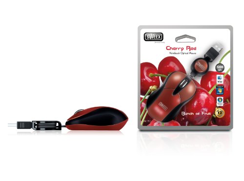 SWEEX mini optische maus Kirsche rot scrolling - rad Preisvergleich