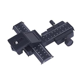4 Way Macro Focusing Rail Slider Truck for Nikon, Canon, Olympus, Pentax, Sony digital SLR