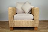 Conservatory furniture KENSINGTON WICKER Designer Armchair