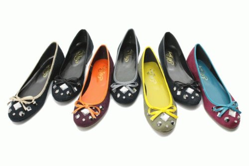 最旬ビジュー＆リボン 可愛さMAXバレエパンプス[CODE:0118215]