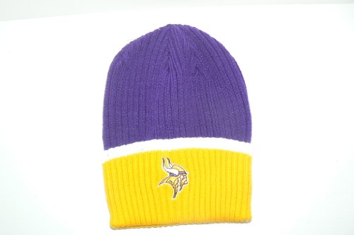 Minnesota Vikings Youth Two Tone Cuffed Beanie Hat Ski Skull Cap Lid Toque