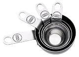 Kitchen & Housewares : KitchenAid Measuring Cups Set of 4, Stainless Steel