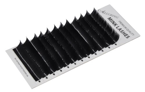 Eyelash Extension Blink Mink C-Curl .15 X 7-14mm Mixed Tray + 2 Alluring Glue Rings