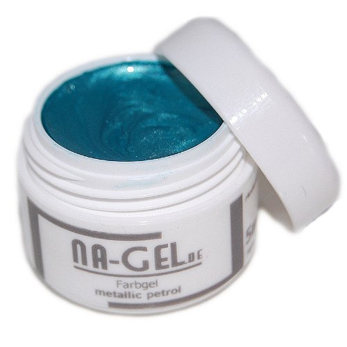 Na-Gel Farbgel Metallic Petrol 5ml f&uuml;r proffesionelles Nageldesign Preisvergleich