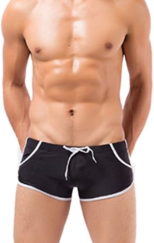 Binmer(TM)Men's Swimming Swim Trunks Shorts Sexy Swimwear Pants (M, Black)