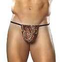 Men's Nylon Lycra Brown Animal Posing Strap by MALE POWER