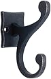 Brainerd 111444 Scroll Coat and Hat Hook, Tumbled Dark Gunmetal