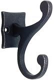 Brainerd 111444 Scroll Coat and Hat Hook, Tumbled Dark Gunmetal
