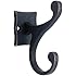 Brainerd 111444 Scroll Coat and Hat Hook, Tumbled Dark Gunmetal