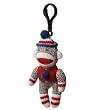 Americana Sock Monkey Clip Ornament Genuine Monkeez