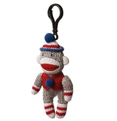 Americana Sock Monkey Clip Ornament Genuine Monkeez