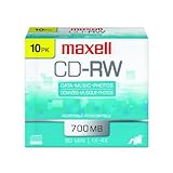 Maxell 630011 700MB 80 Minute CD-RW (10pk Case)