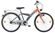 Mover 24 zoll Fahrrad mit Y Rahmen und 3 Gang anthrazit-orange