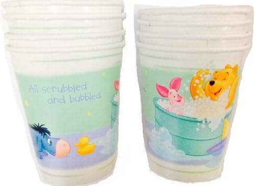 Winnie the Pooh Eeyore & Piglet Baby Shower Party Supplies Cups 8ct