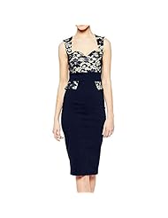 Polyester/Spandex Sweetheart Floral Print Vintage Lace Peplum  Dress