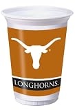 Creative Converting Texas Longhorns Printed Plastic 20 oz. Cups (8 Count)