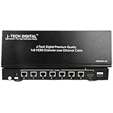 J-Tech Digital JTDHDEX1x8 ProAV Premium Quality 1X8 HDMI Extender/HDMI Amplifier/HDMI Splitter over Ethernet Cable