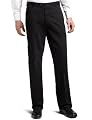 Dockers Men's Never Iron Flat Front Khakis Big & Tall,Black,46x34