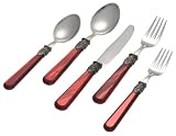 Rosanna Pearlized Red Napoleon 5-Piece Place Setting, Service for 1
