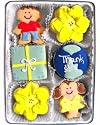 Beautiful Sweets Thanks from Kids Organic Cookies, 4 Cookies