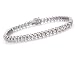 Sterling Silver 1.00 Carat Diamond Tennis Bracelet - 7.2"