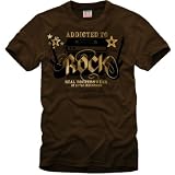 Addicted to rock T-Shirt Basic Cut, Gr.: L