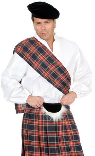 New Scottish Kilt Outfit Adult Mens Halloween Costume