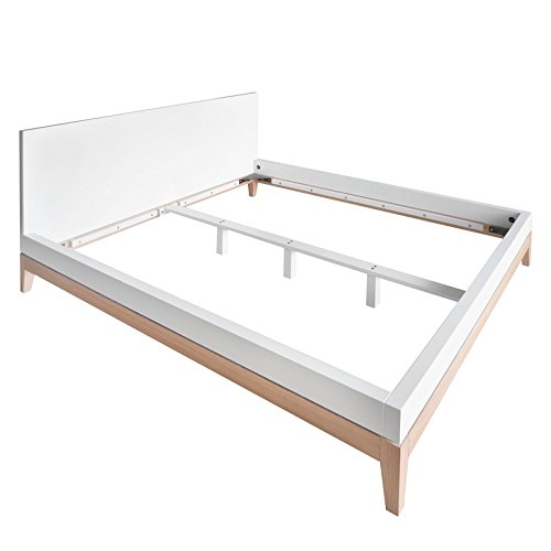Mørteens Bett 160x200cm Weiß Eiche Doppelbett - 4