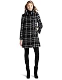 Trina Turk Women's Aline Coat, Black Grey, 8