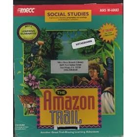 The Amazon Trail - Social Studies - Explore the history, geography and ecology of the Amazon rainforest - Early Windows/DOS CD-ROM